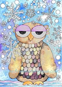 Winter Owl watermark