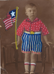 boy with flag