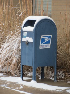 snow mailbox