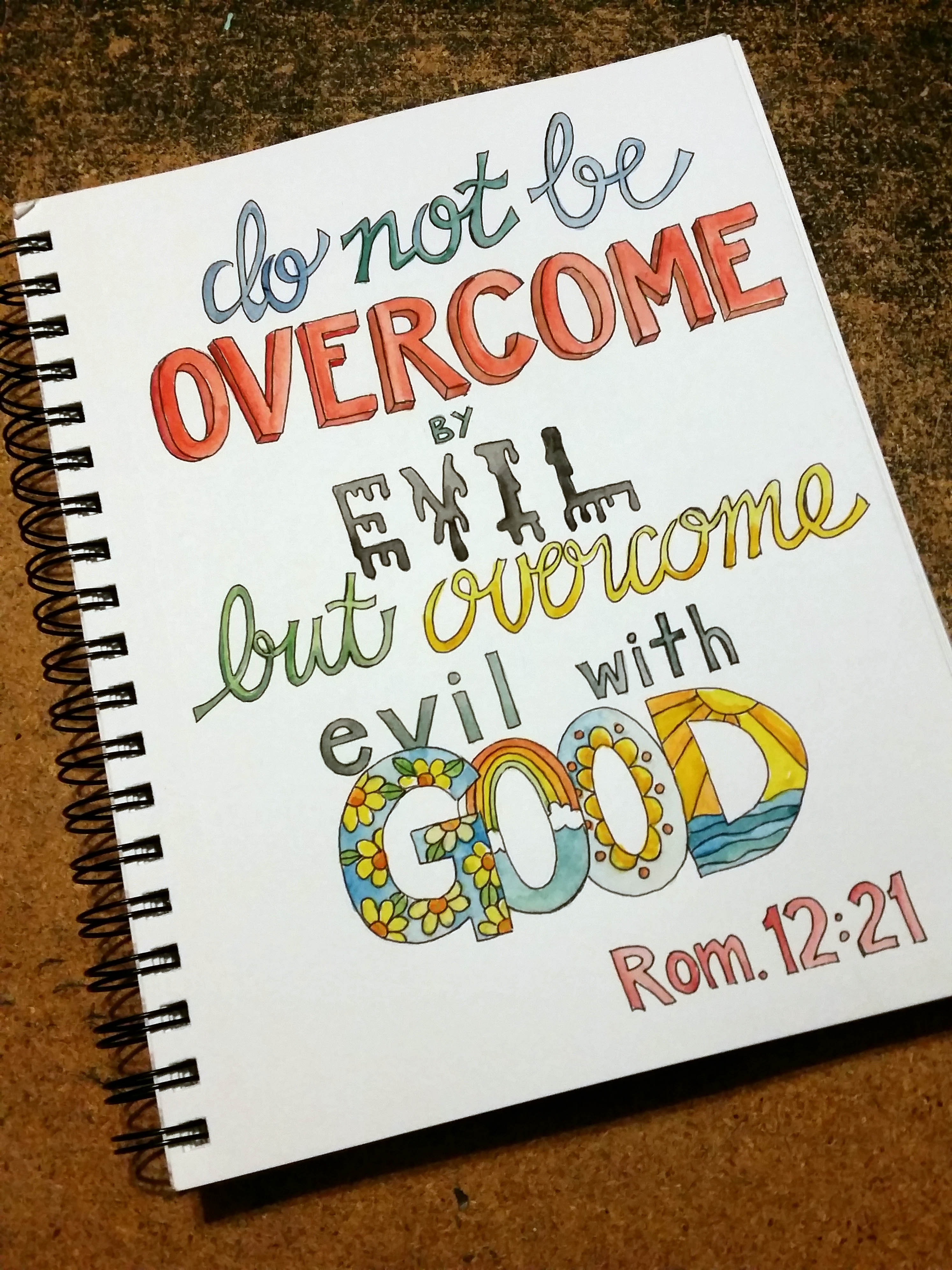 Romans 12:21 Coloring Page | from victory road